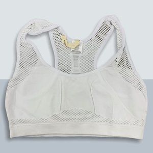 Buttery Soft White Mesh Racerback Bralette